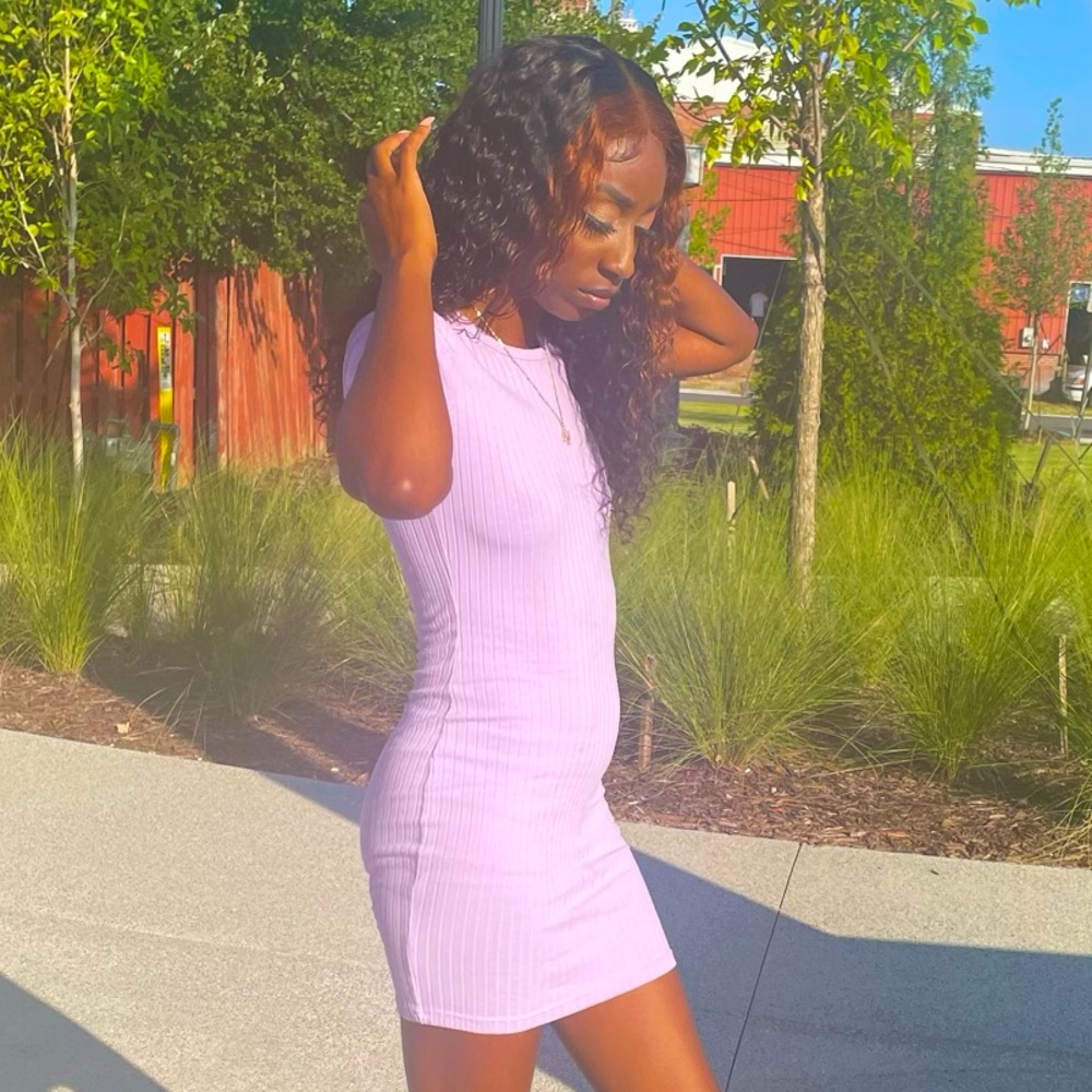 Lavender Mini Dress
